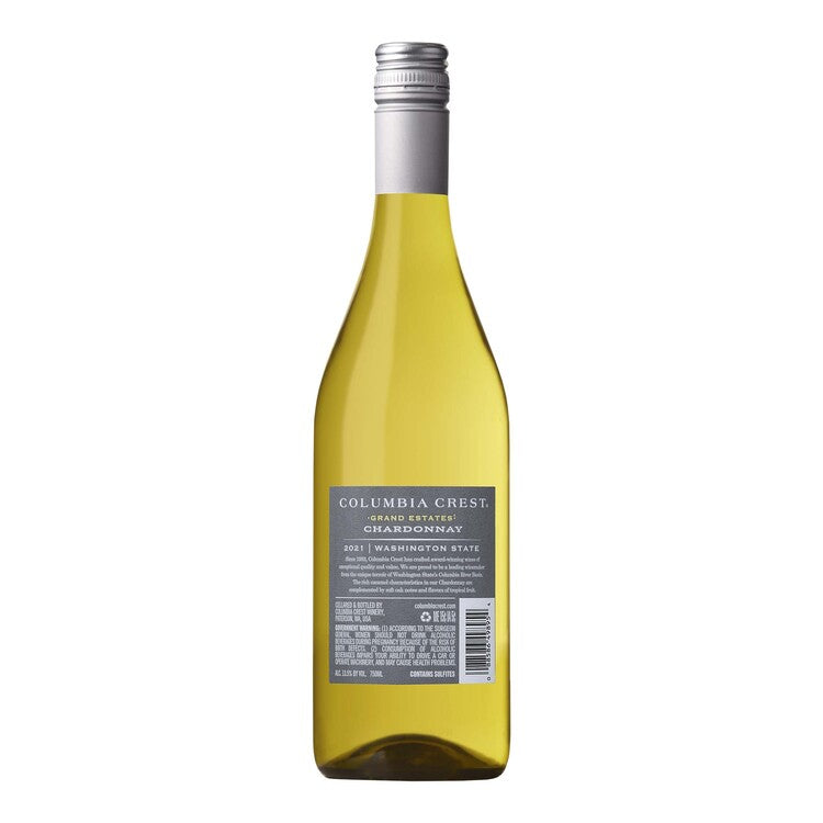 Columbia Crest Chardonnay Grand Estates Washington - 750ML - Back
