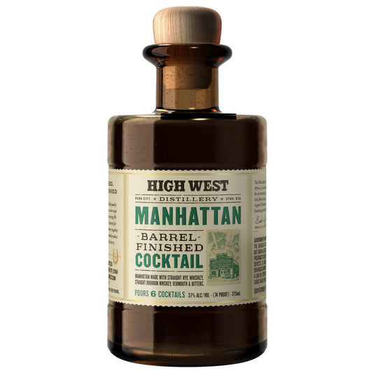 High West Manhattan Barrel Finished Whiskey Cocktail 74 - 375ML - Front