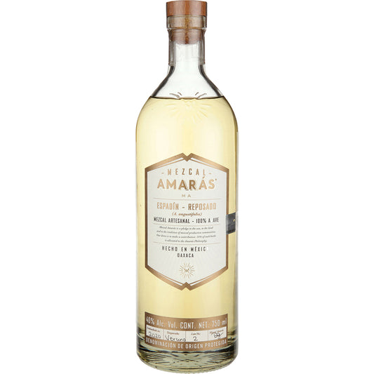 Amaras Mezcal Reposado Espadin 80 - 750ML - Front