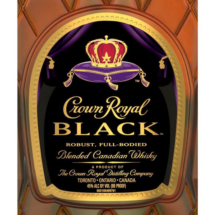 Crown Royal Canadian Whisky Black 90 - 1.75L - Front Label