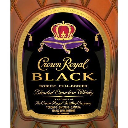Crown Royal Canadian Whisky Black 90 - 1.75L - Front Label