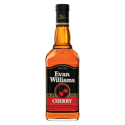 Evan Williams Cherry Whiskey Liqueur 65 - 750ML - Front