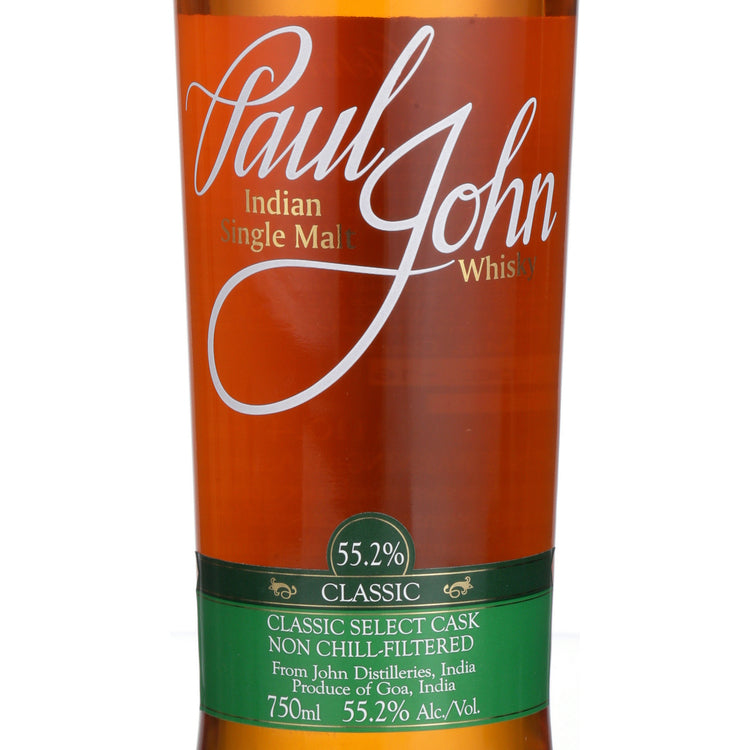 Paul John Single Malt Whisky Classic Select Cask 110.4 - 750ML - Front Label