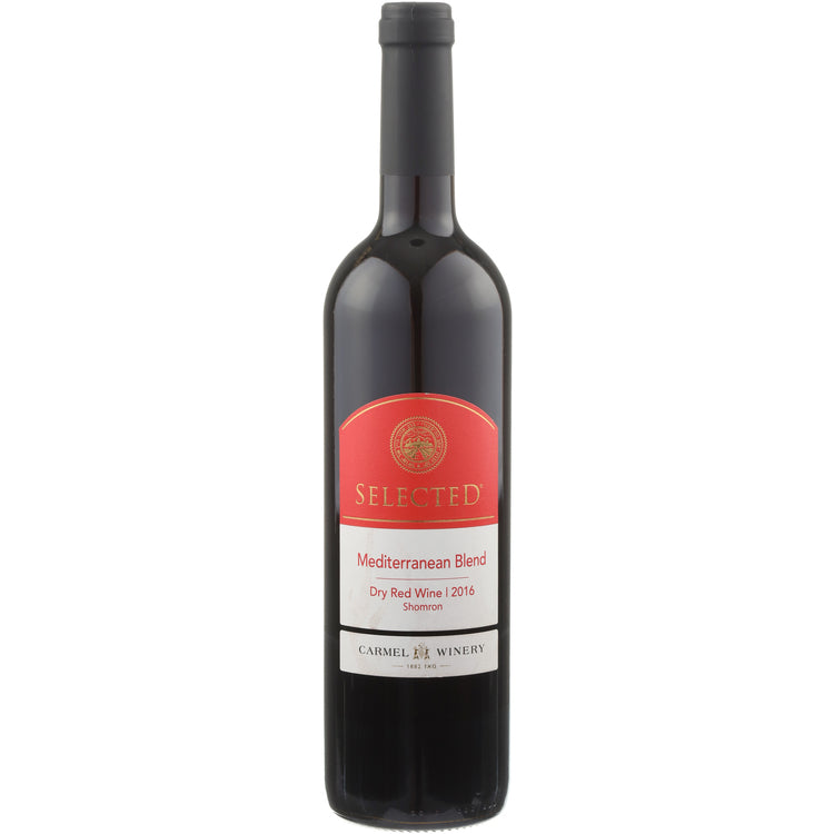 Carmel Winery Red Wine Mediterranean Blend Selected Shomron - 750ML - Front