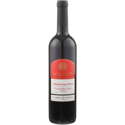 Carmel Winery Red Wine Mediterranean Blend Selected Shomron - 750ML - Front