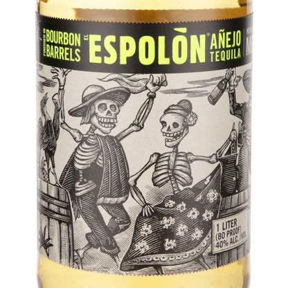 Espolon Tequila Anejo Finished In Bourbon Barrels 80 - 1.0L - Front Label