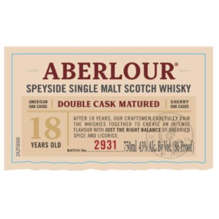 Aberlour Single Malt Scotch 18 Yr 86 - 750ML