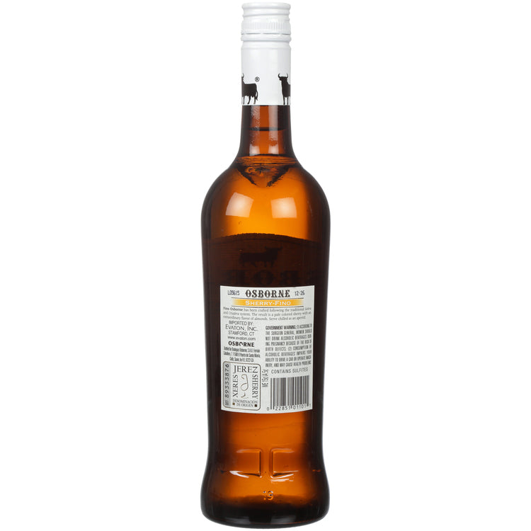 Osborne Sherry Fino - 750ML - Back