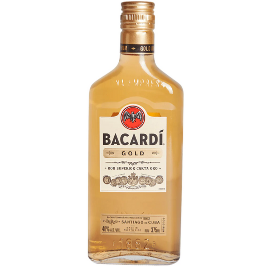 Bacardi Gold Rum 80 - 375ML - Front