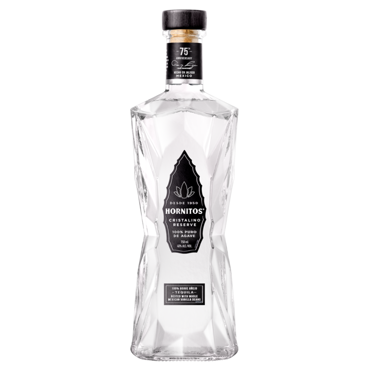 Hornitos Tequila Anejo Cristalino 75th Anniversary 80 - 750ML - Front