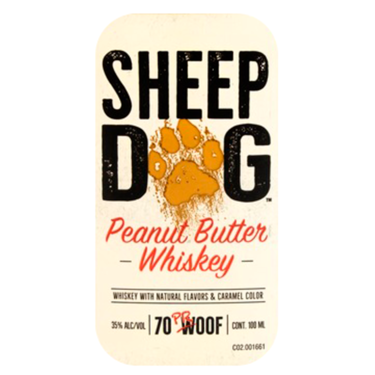Sheep Dog Peanut Butter Whiskey 70 - 100ML - Front Label