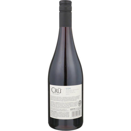 Cru Winery Gsm Grenache/Syrah/Mourvedre Paso Robles 2022 - 750ML