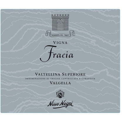 Nino Negri Valtellina Superiore Vigneto Fracia 2019 - 750ML - Front Label