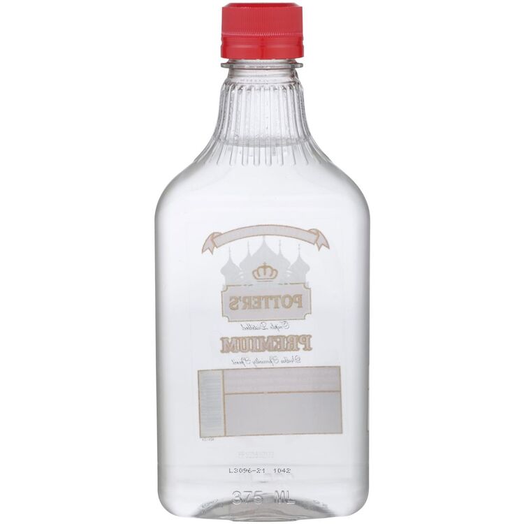 Potter's Vodka 80 - 375ML - Back