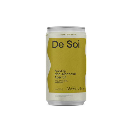 De Soi Golden Hour Sparkling Apertif Non Alcoholic - 8 Z - Front