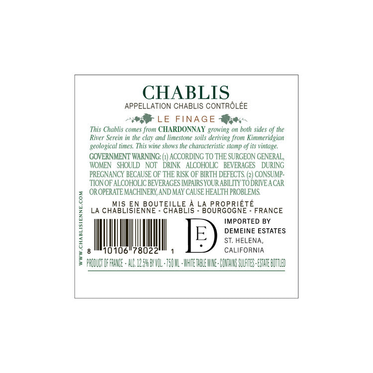 La Chablisienne Chablis 2023 - 750ML