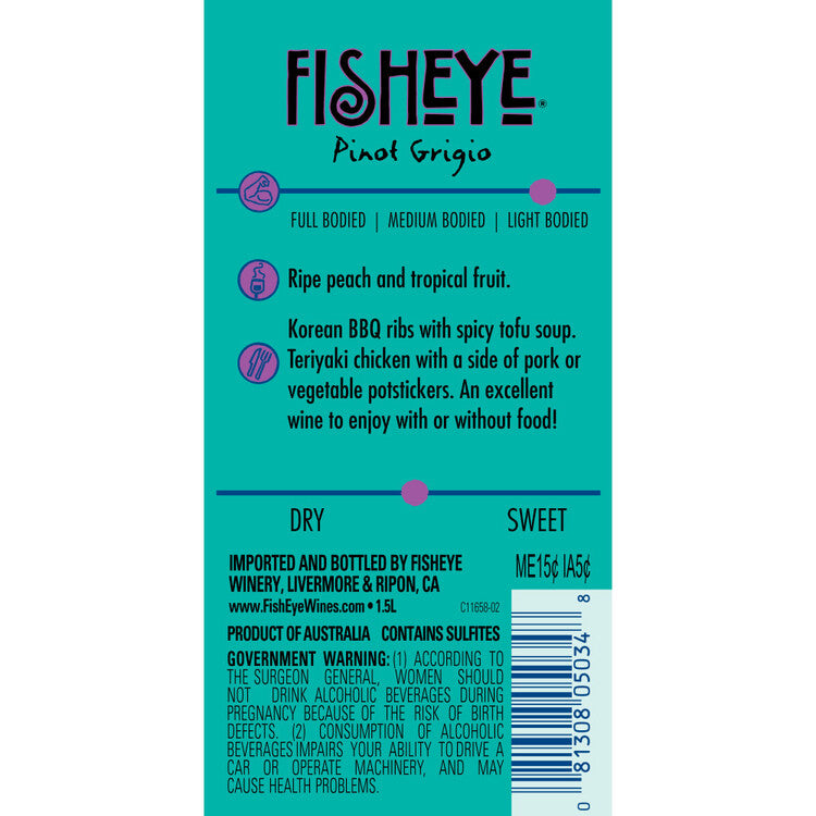 Fish Eye Pinot Grigio South Eastern Australia - 1.5L
