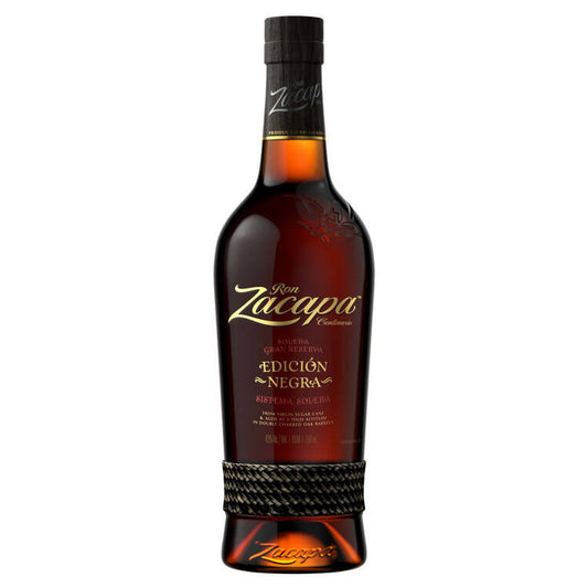 Ron Zacapa Aged Rum Centenario Edicion Negra Solera Gran Reserva 86 - 750ML - Front