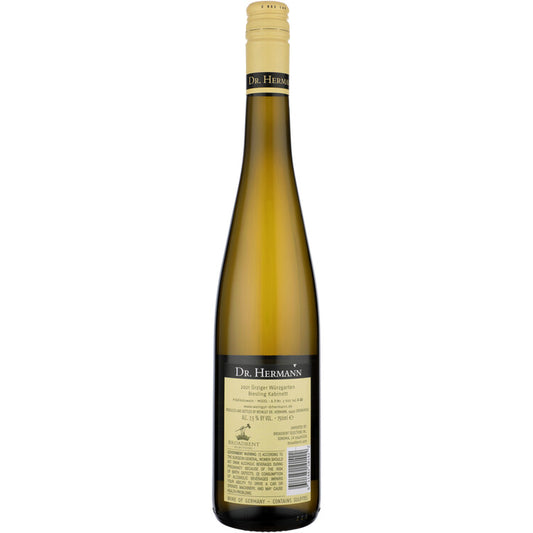 Dr. Hermann Riesling Kabinett Urziger Wurzgarten 2022 - 750ML - Back