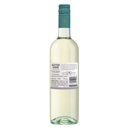 Sutter Home Pinot Grigio California - 750ML - Back