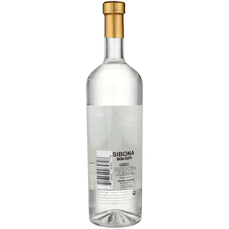 Sibona Grappa Classica 80 - 1.0L - Back
