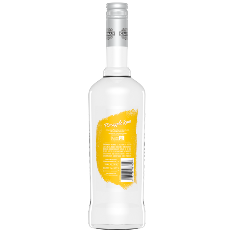 Cruzan Pineapple Flavored Rum 42 - 750ML - Back