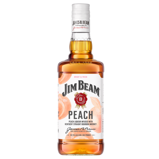 Jim Beam Peach Infused Straight Bourbon 65 - 750ML - Front