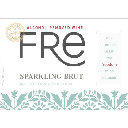 Fre Sparkling Brut Alcohol Removed - 750ML - Front Label