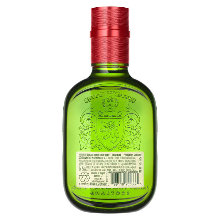 Buchanan's Blended Scotch Deluxe 12 Yr 80 - 375ML - Back