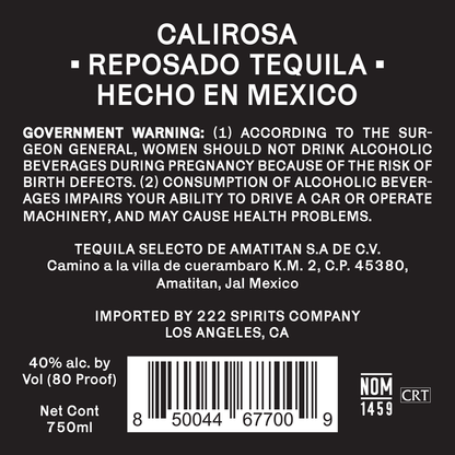 Calirosa Tequila Reposado 80 - 750ML