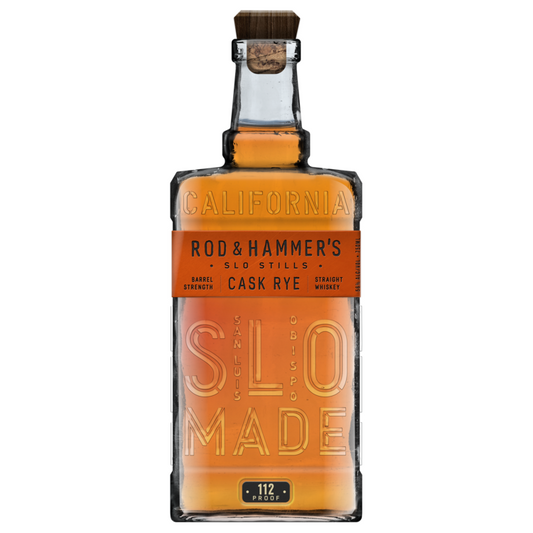 Rod & Hammer's Straight Rye Whiskey Slo Stills Cask Rye 2 Yr 112 - 750ML - Front