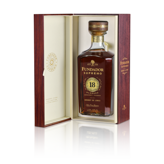 Fundador Brandy De Jerez Supremo Oloroso Sherry Casks Solera Gran Rese - 1.0L