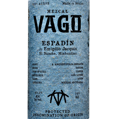 Vago Mezcal Espadin By Emigdio Jarquin - 750ML - Front Label
