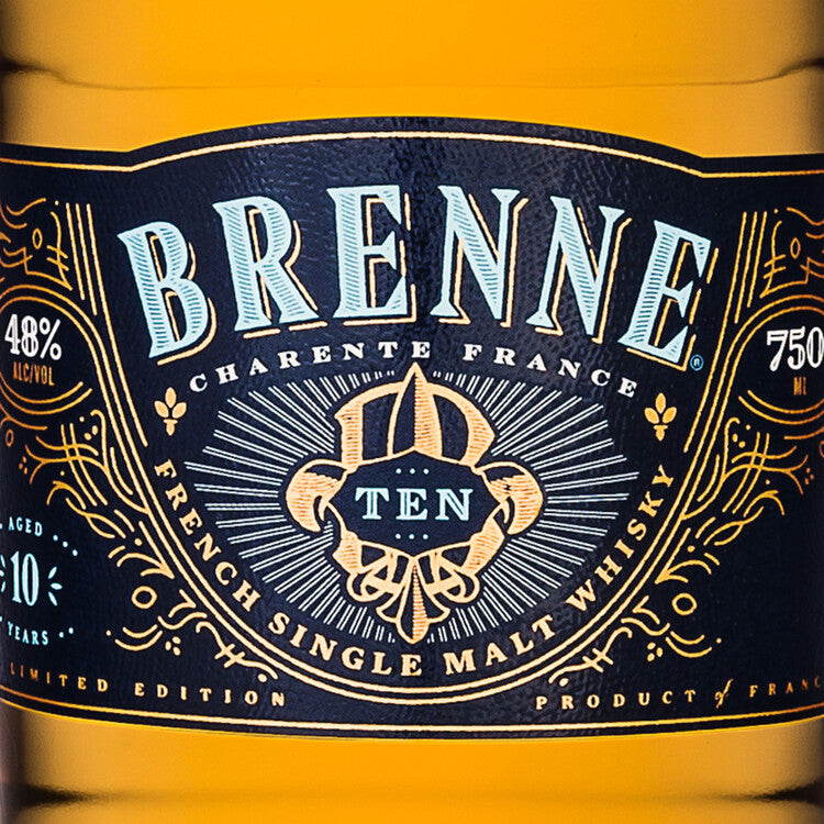 Brenne Single Malt Whisky Ten Limited Edition 10 Yr 96 - 700ML - Front Label